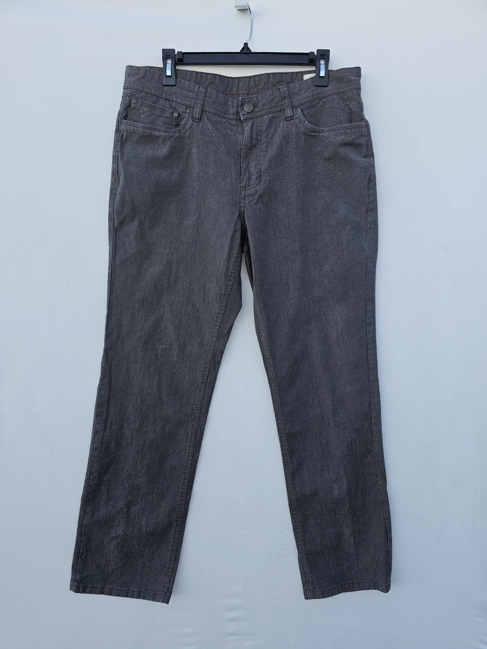 English Laundry Men’s Corduroy Pants Grey Striped Slim Straight 34x30